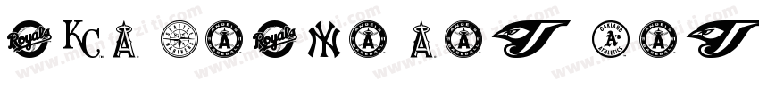 MLB Tampa Bay Rays字体转换
